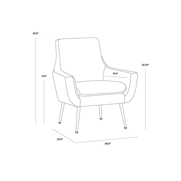 Armchair discount dimensions mm